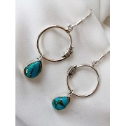 321 Boucles d'oreilles turquoises
